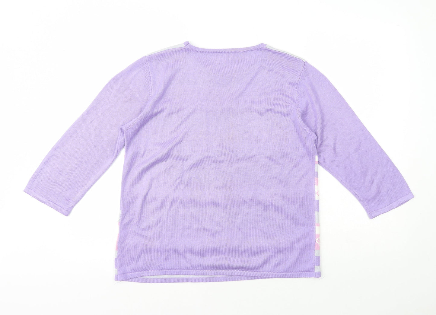 Womens UK Size S Preworn Multicoloured Pullover Jumper