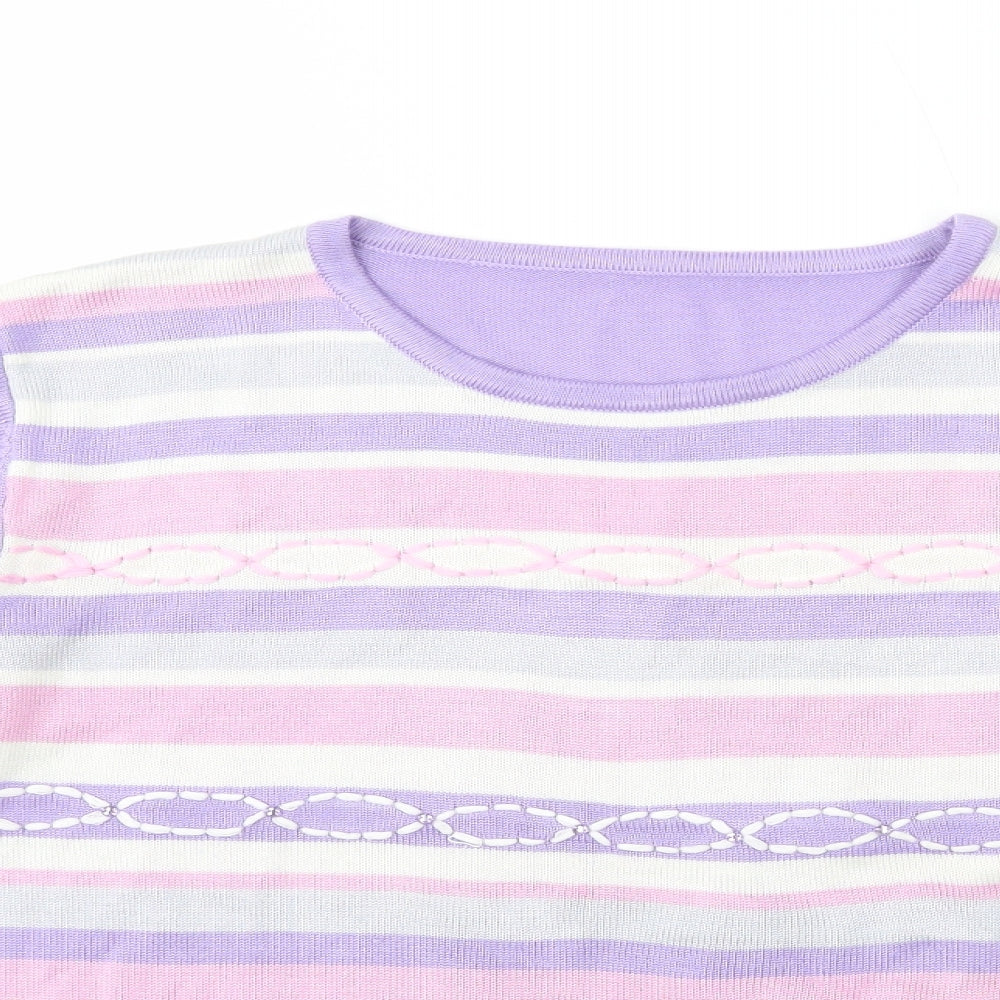 Womens UK Size S Preworn Multicoloured Pullover Jumper