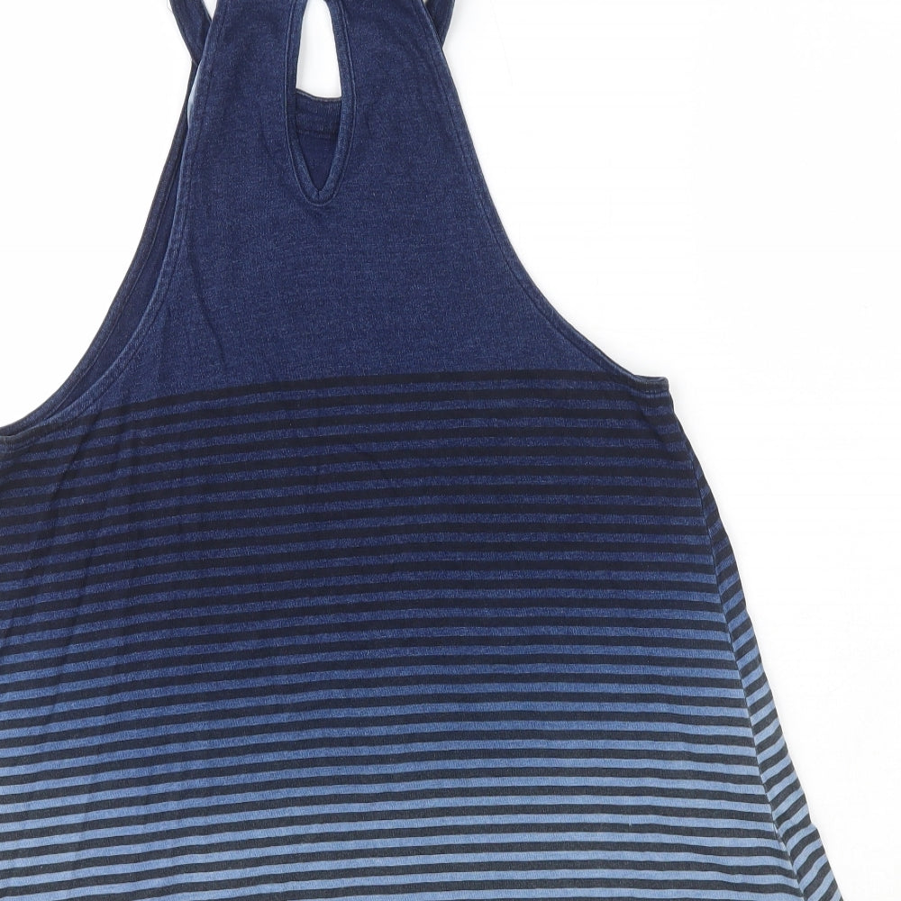 Womens UK Size 6 New Look Blue Basic Tank