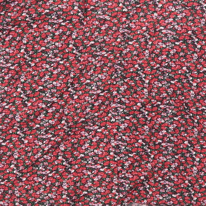 SheIn Womens Multicoloured Floral Polyester Basic Blouse Size 6 Off the Shoulder