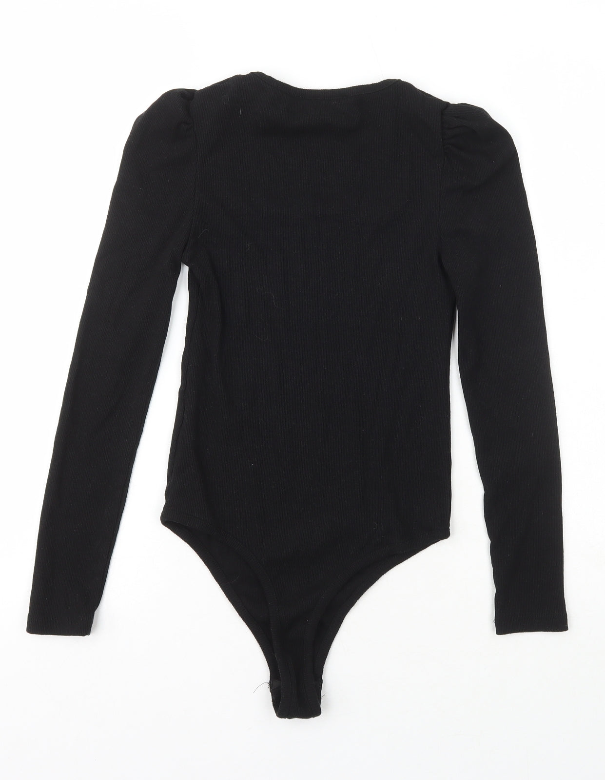 Little Mistress Womens Black  Cotton Bodysuit One-Piece Size 6