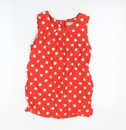 Womens UK Size 10 Billie & Blossom Red Basic Blouse