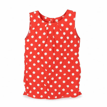 Womens UK Size 10 Billie & Blossom Red Basic Blouse