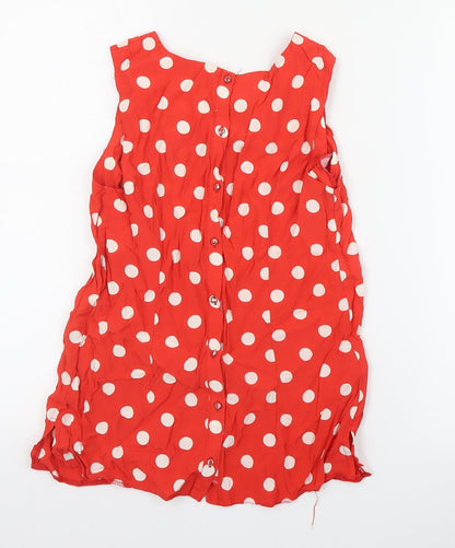 Womens UK Size 10 Billie & Blossom Red Basic Blouse