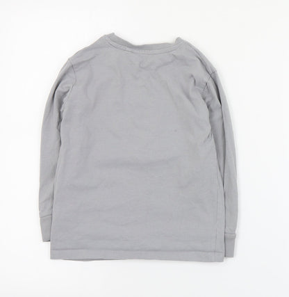 NEXT Boys Grey  Cotton Pullover Sweatshirt Size 6 Years  Pullover