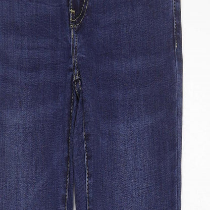 Womens UK Size 8 Toxik3 Regular Fit Skinny Blue Jeans