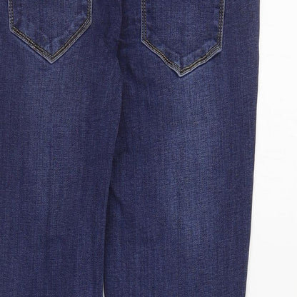 Womens UK Size 8 Toxik3 Regular Fit Skinny Blue Jeans