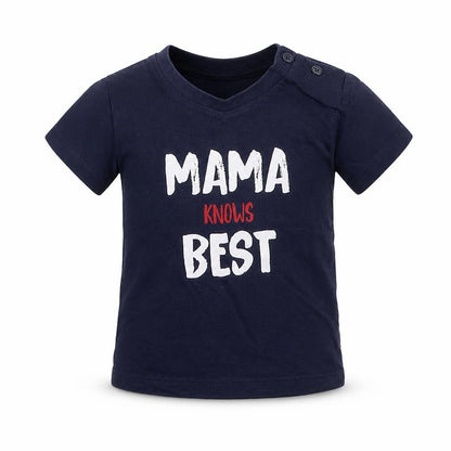 Matalan Boys Blue  Cotton Basic T-Shirt Size 6-9 Months Crew Neck Pullover - Mama Knows Best