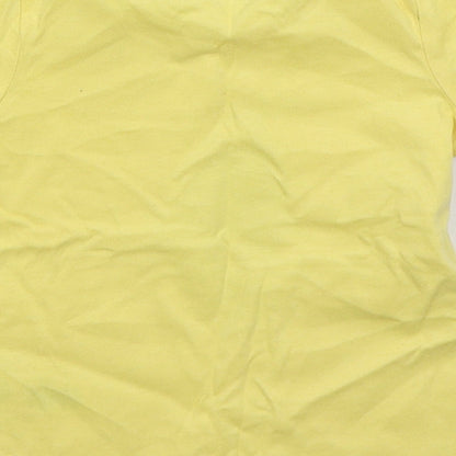 George Boys Yellow  Cotton Basic T-Shirt Size 6-9 Months Crew Neck Pullover - Turtle Snail