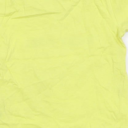 Dunnes Boys Yellow  Cotton Basic T-Shirt Size 9-12 Months Crew Neck Pullover - Best Bro