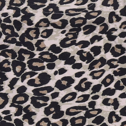 NEXT Girls Pink Animal Print Cotton Basic T-Shirt Size 3-6 Months Crew Neck Pullover