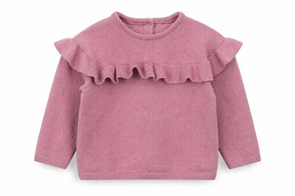 Matalan Girls Pink  Polyester Pullover Jumper Size 3-6 Months  Pullover