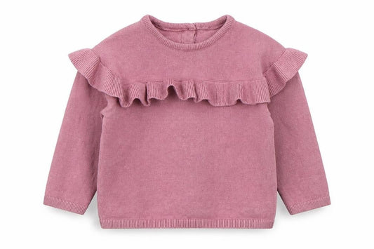 Matalan Girls Pink  Polyester Pullover Jumper Size 3-6 Months  Pullover
