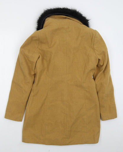 Womens UK Size S VERO MODA Beige Overcoat