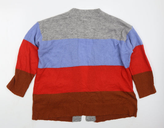 Womens UK Size M Brave Soul Red Cardigan Jumper
