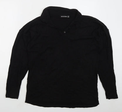 Womens UK Size 12 PRETTYLITTLETHING Black Pullover Jumper