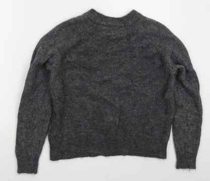 Womens UK Size S Zara Grey Pullover Jumper