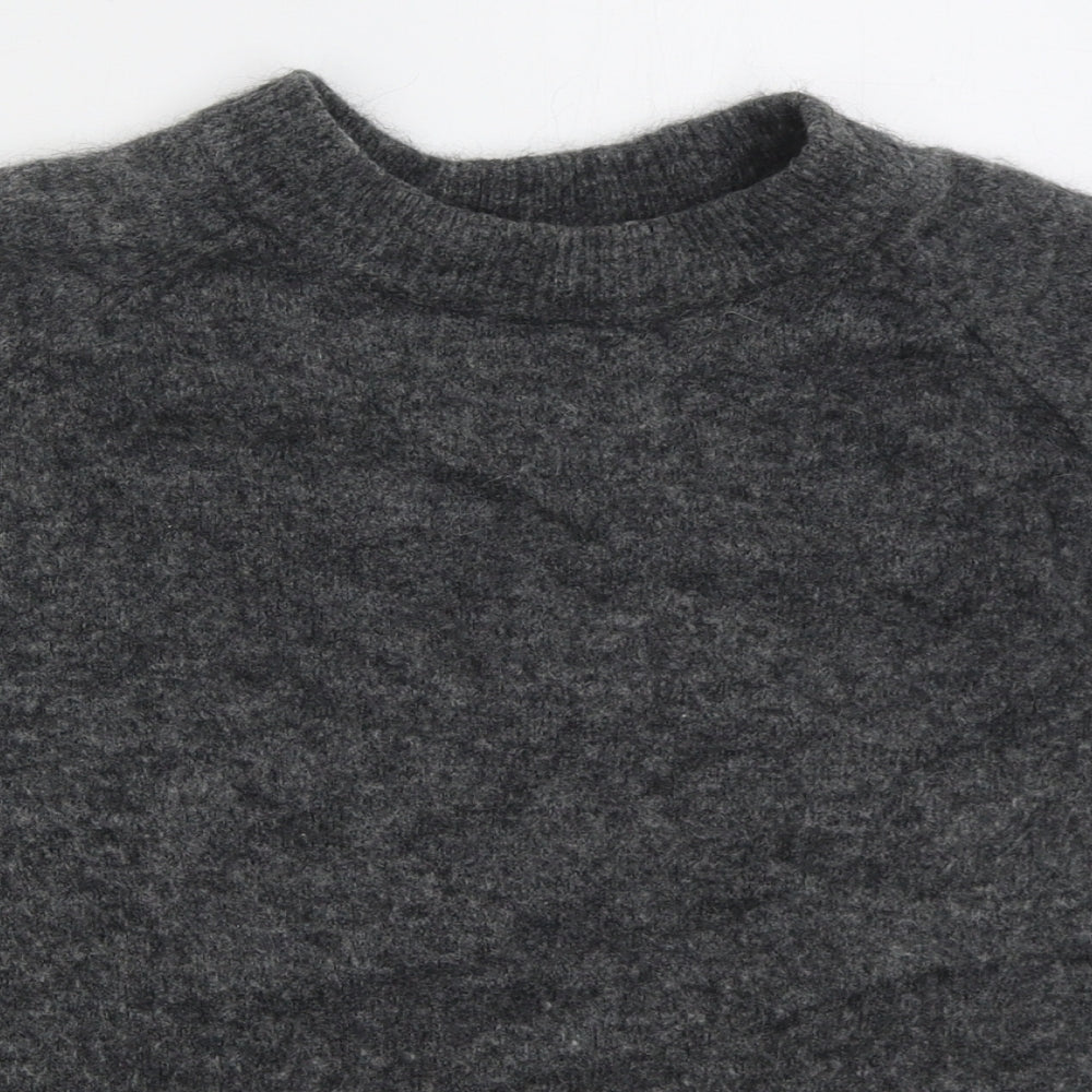 Womens UK Size S Zara Grey Pullover Jumper