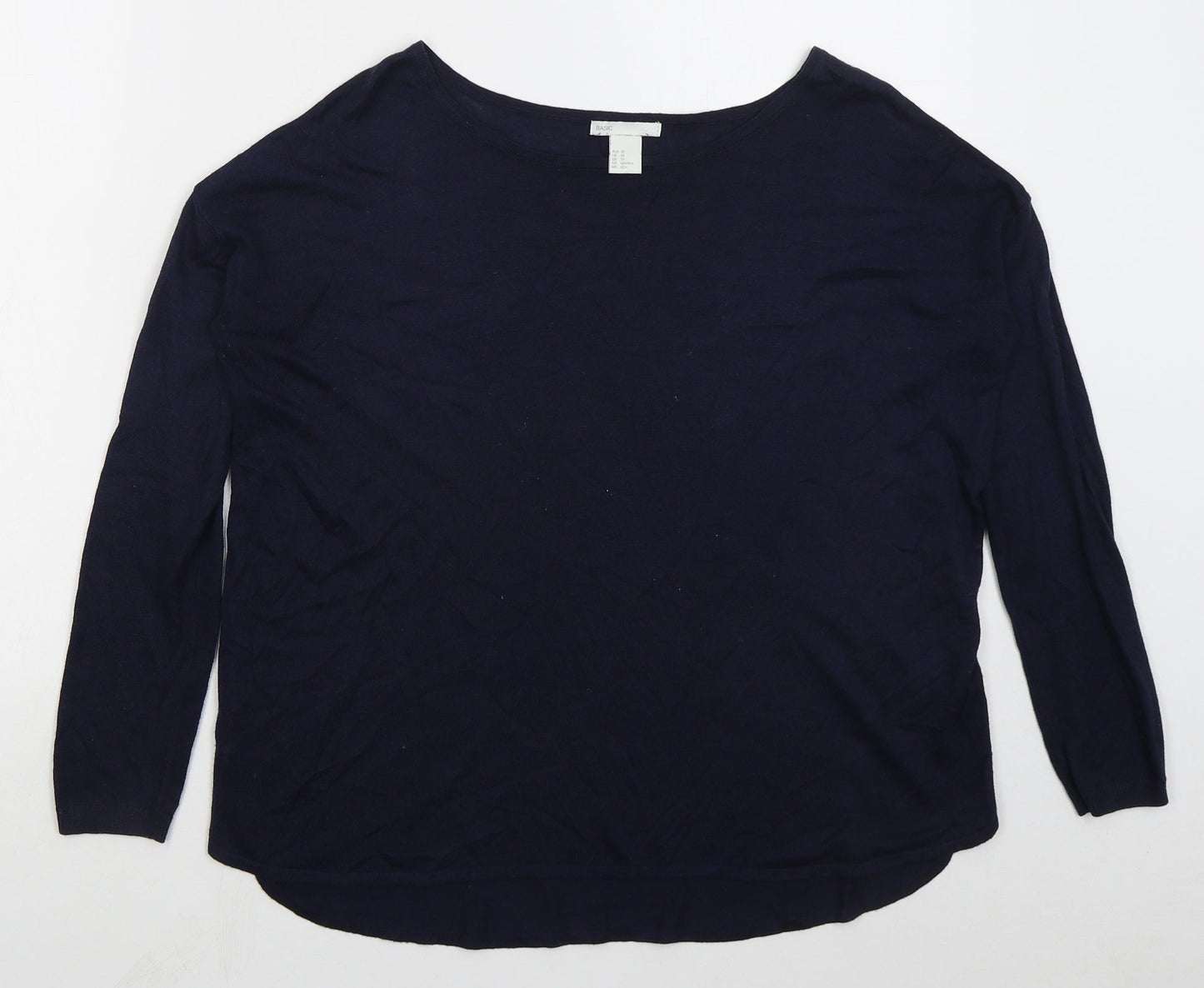 Womens UK Size XS H&M Blue Pullover Jumper