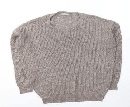 Womens UK Size 8 Marks and Spencer Brown Pullover Jumper