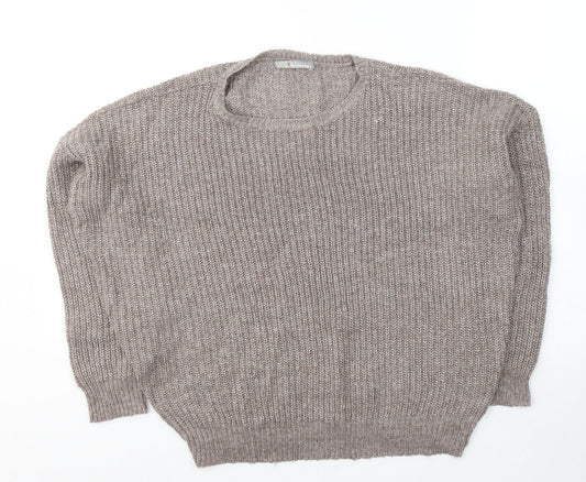 Womens UK Size 8 Marks and Spencer Brown Pullover Jumper