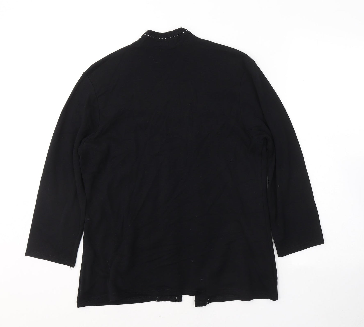 Womens UK Size 16 Sarah Hamilton Black Basic Blouse