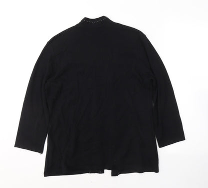 Womens UK Size 16 Sarah Hamilton Black Basic Blouse