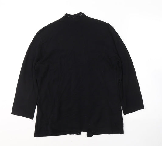 Womens UK Size 16 Sarah Hamilton Black Basic Blouse