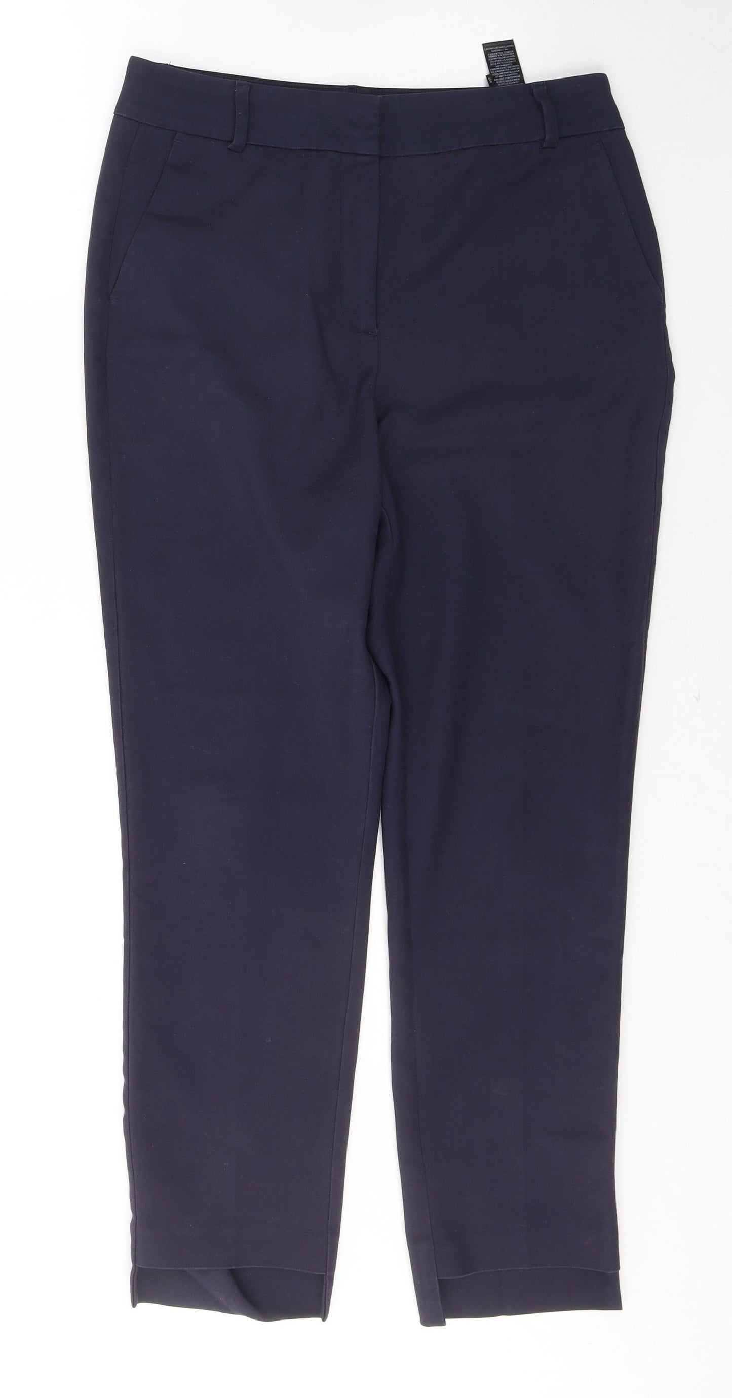 Womens UK Size 8 Marks and Spencer Regular Fit  Blue Trousers