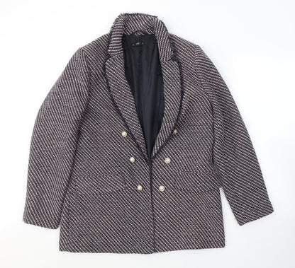 F&F Womens Pink Geometric  Jacket Blazer Size 16