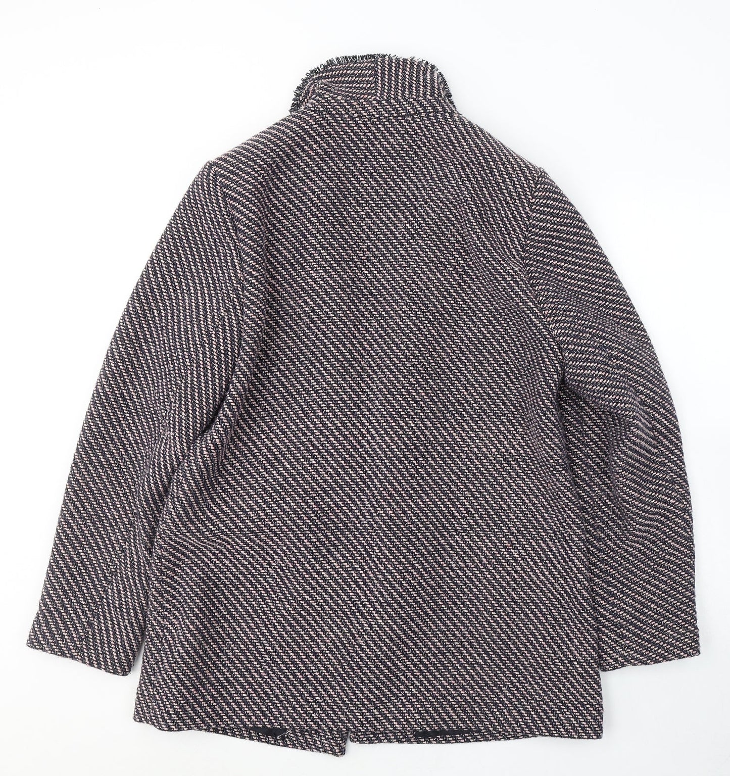 F&F Womens Pink Geometric  Jacket Blazer Size 16