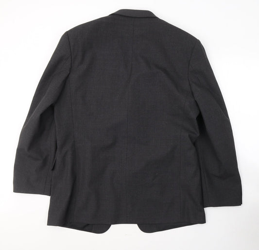 Armando Mens Grey  Wool Jacket Suit Jacket Size 44