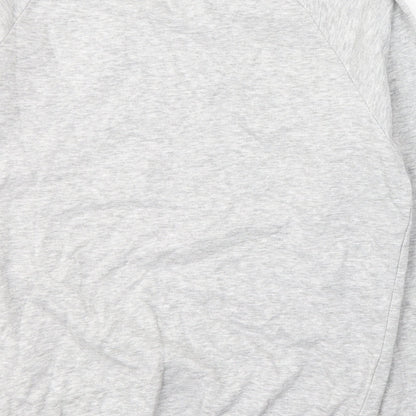 Red Herring Womens Grey  Cotton Pullover Sweatshirt Size 10  Pullover - Gangster Wrapper