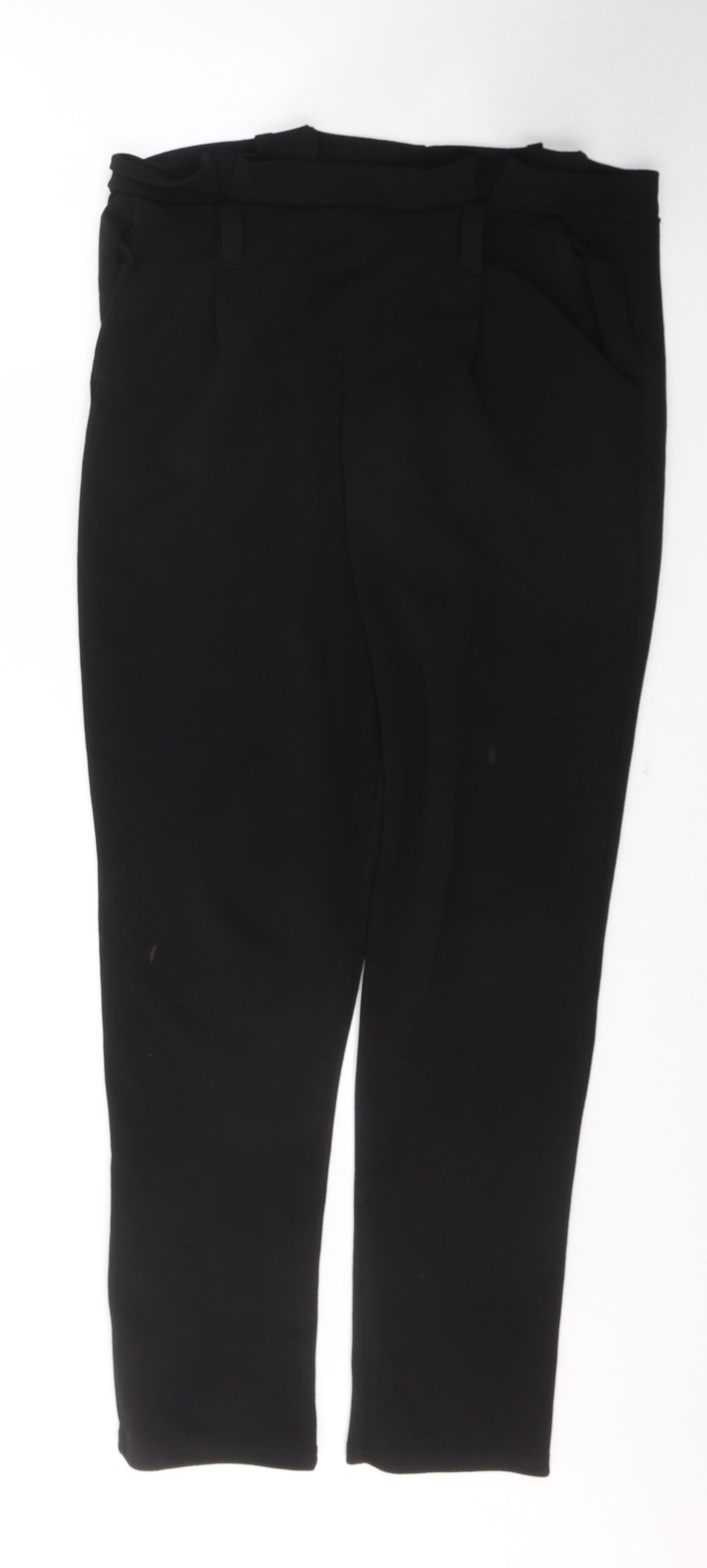 Womens UK Size 12 Selected Regular Fit  Black Trousers