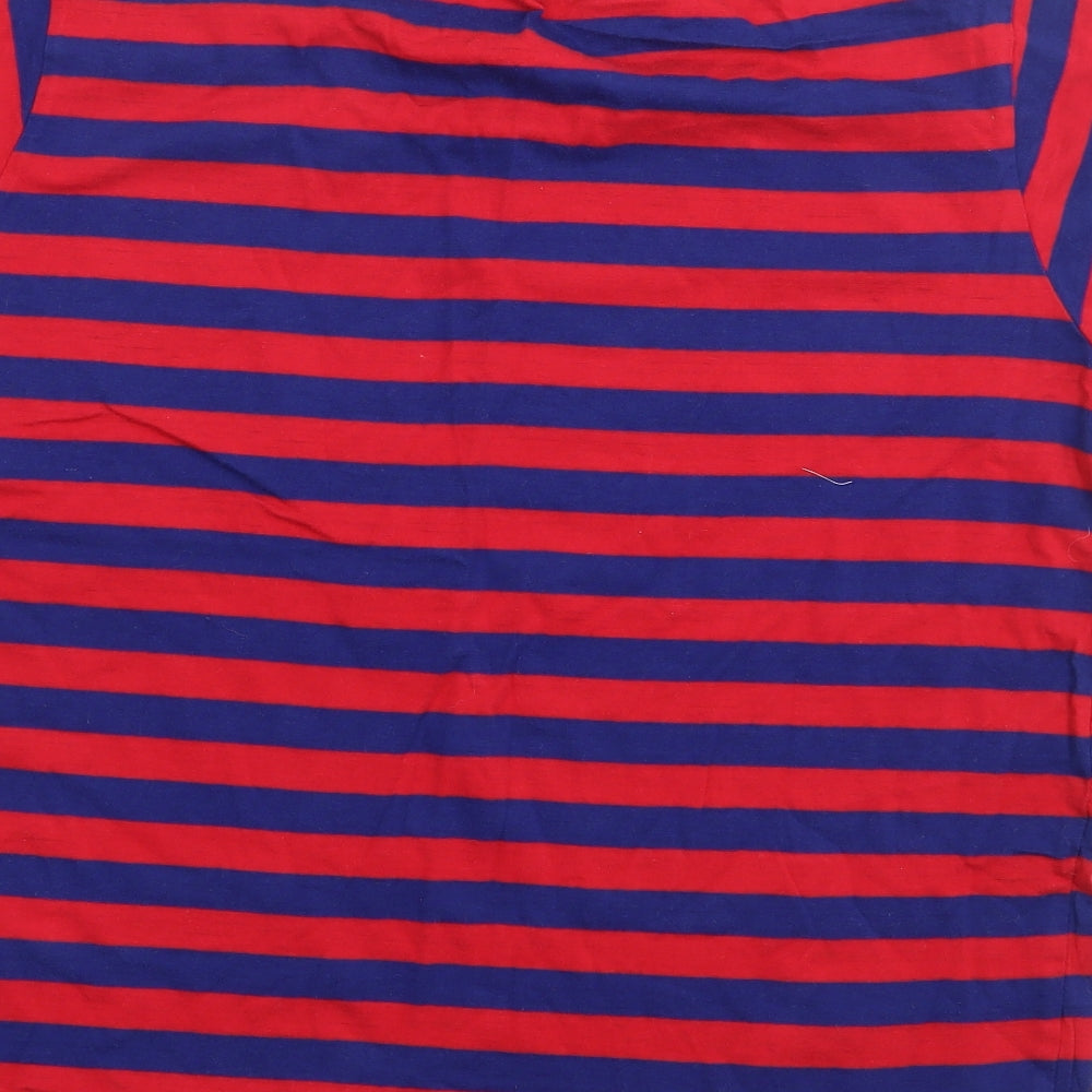 Character.Com Womens Multicoloured Striped 100% Cotton Jersey T-Shirt Size L Crew Neck - Dumbo