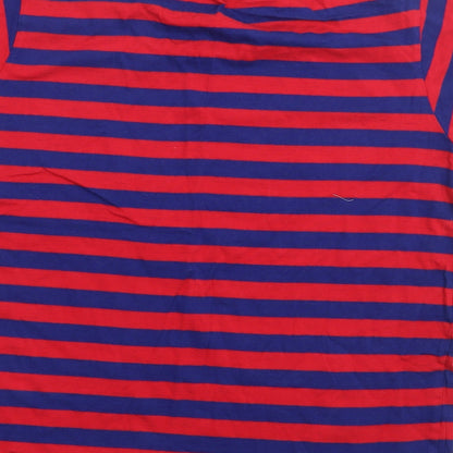 Character.Com Womens Multicoloured Striped 100% Cotton Jersey T-Shirt Size L Crew Neck - Dumbo