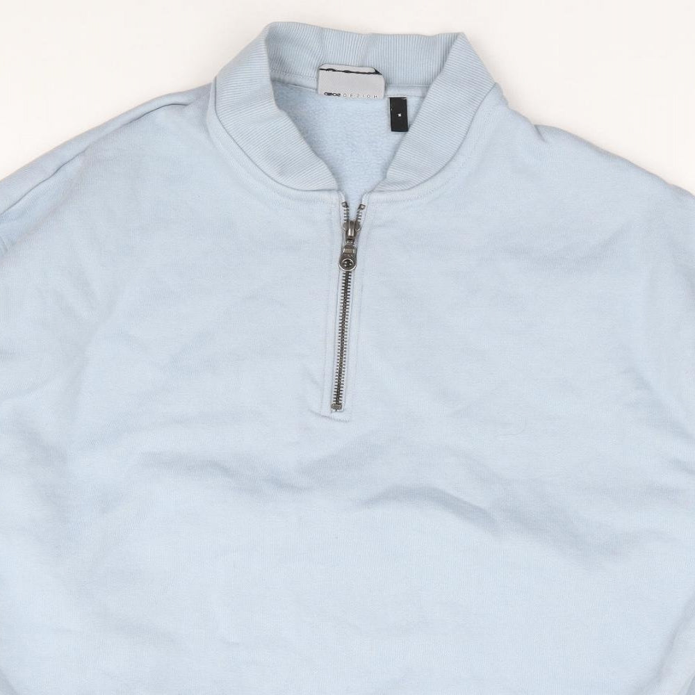 Womens UK Size M ASOS Blue Pullover Sweatshirt
