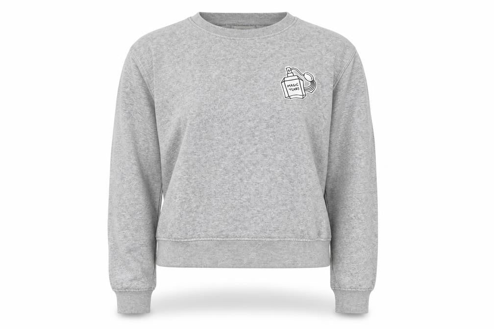 Womens UK Size S Pull & Bear Grey Pullover Sweatshirt