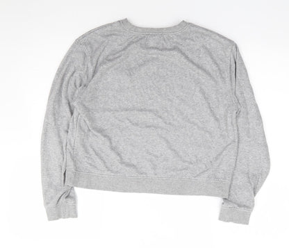 Womens UK Size S Pull & Bear Grey Pullover Sweatshirt