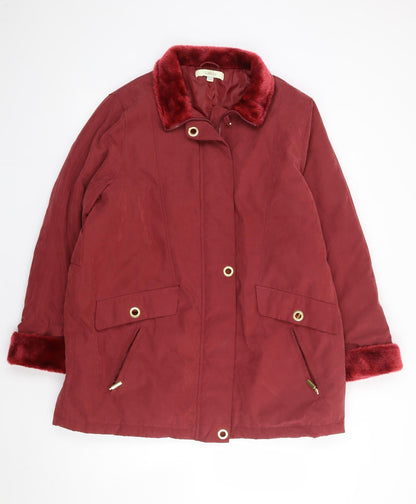 Classic Womens Red   Jacket Coat Size 16  Zip