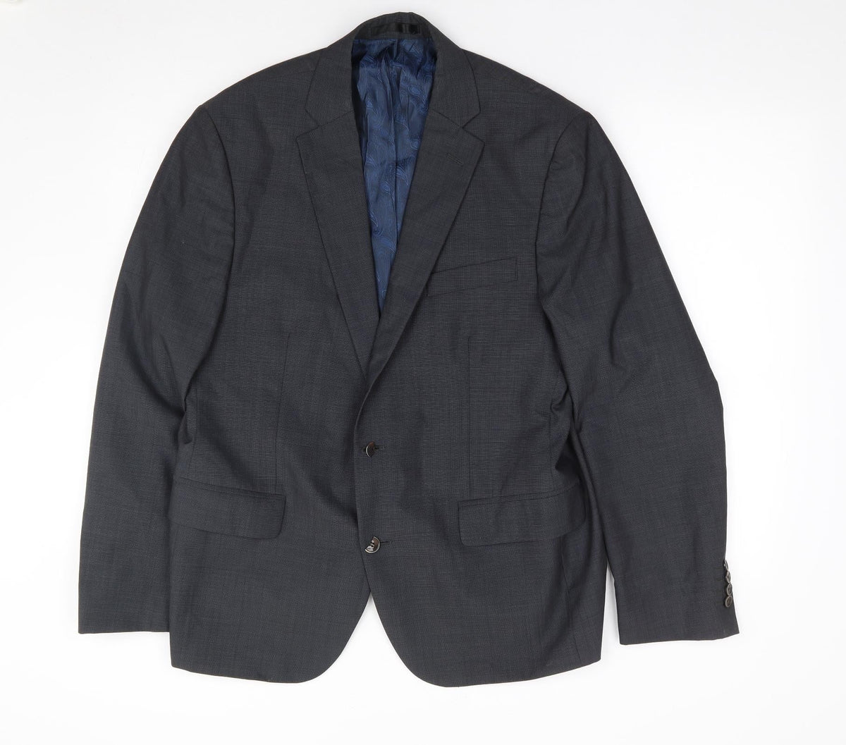 Jeo Ferrer Mens Grey  Wool Jacket Suit Jacket Size 42