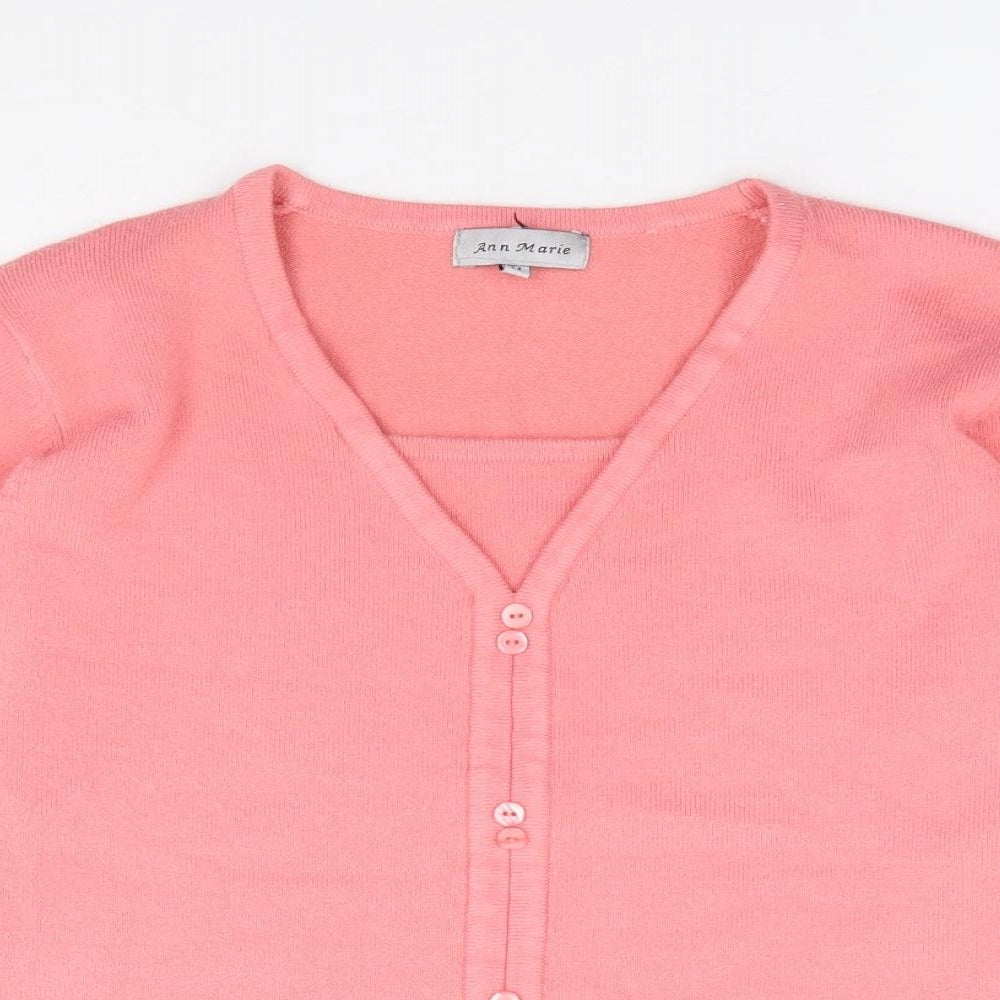 Womens UK Size M Ann Marie Pink Pullover Jumper