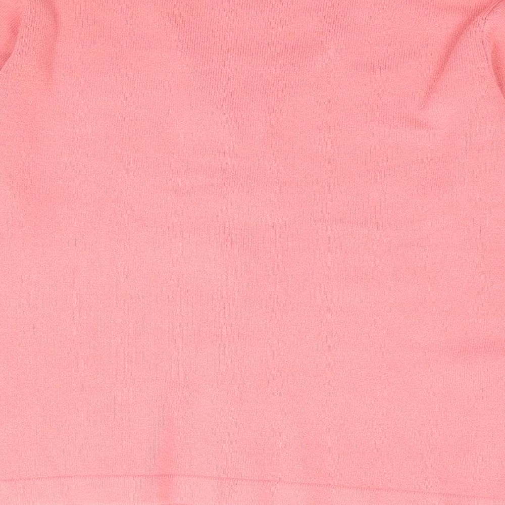 Womens UK Size M Ann Marie Pink Pullover Jumper