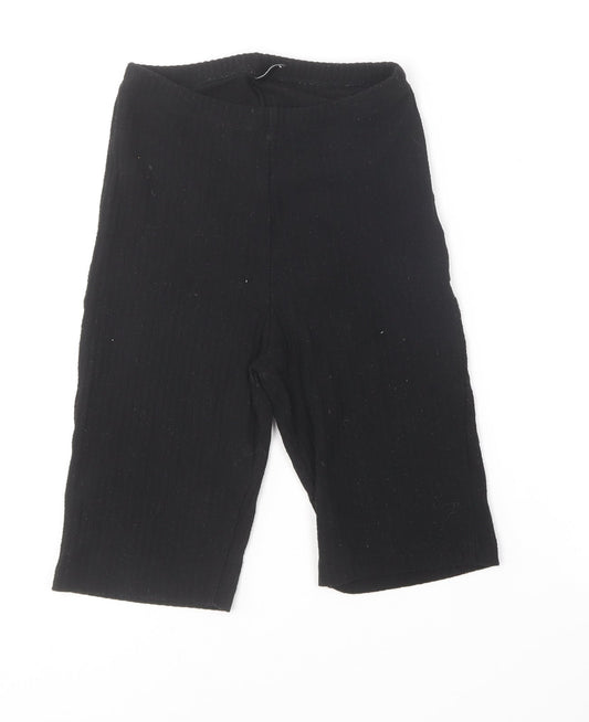 Only Womens Black  Polyester Compression Shorts Size XS L8 in Regular