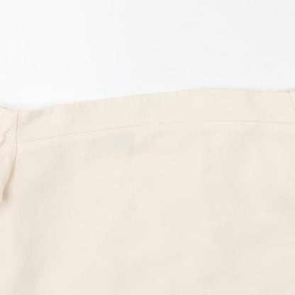 Womens UK Size 6 Topshop Ivory Basic Blouse