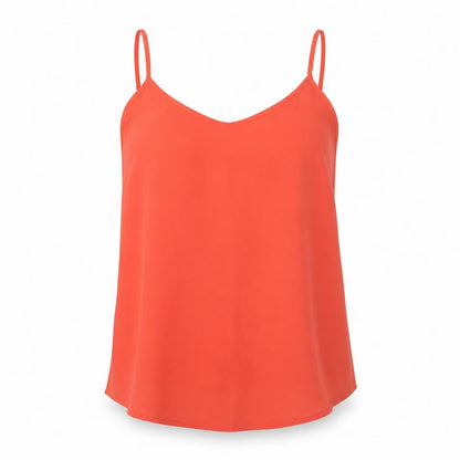 Womens UK Size 8 Exhibit Red Camisole T-Shirt