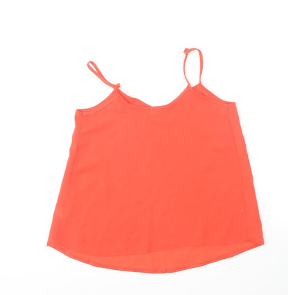 Womens UK Size 8 Exhibit Red Camisole T-Shirt