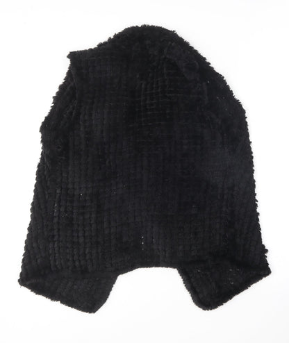 Seed Heritage Womens Black V-Neck  Polyester Cardigan Jumper Size S