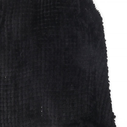 Seed Heritage Womens Black V-Neck  Polyester Cardigan Jumper Size S