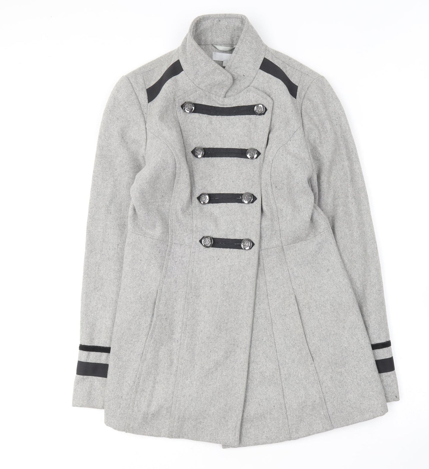 Red Herring Womens Grey   Overcoat Coat Size 10